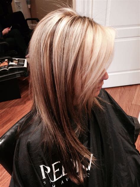 Blonde Highlights And Lowlights With Dark Underneath Hair Color