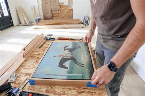 How To Diy Canvas Floater Frame Chris Loves Julia Framing Canvas