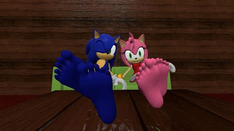 Sonic And Amy Relaxing 2 Request By Hectorlongshot On Deviantart