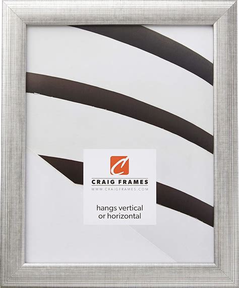 Craig Frames 2 Wide 2123131420 14x20 Inch Brushed Silver Picture Frame