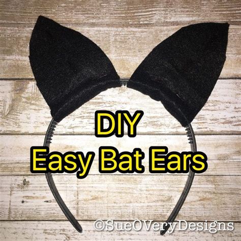 Bat Ears Diy Easy Made With Materials Laying Around Your House