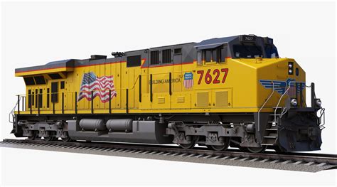 Locomotive Ge Es44ac Union Pacific 3d Model Turbosquid 1423025