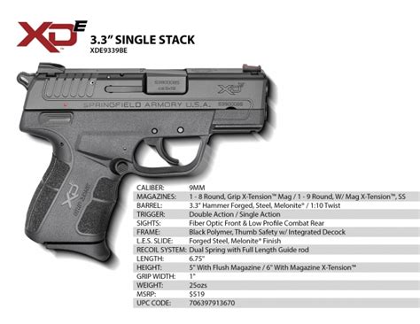 Springfield Armorys New Xd E Hammer Fired Pistol Concealed Carry