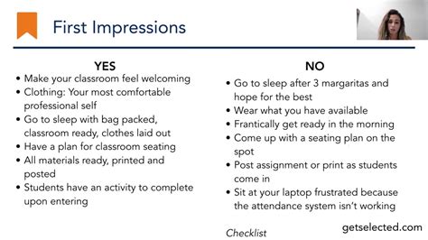 Selected First Impressions From Your First 30 Days Of Teaching