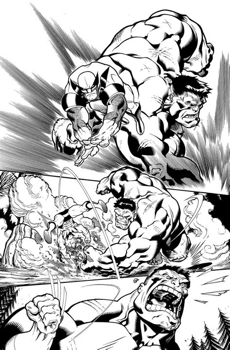 Wolverine Vs Hulk Page By Dextervines On Deviantart