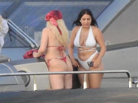 Tana Mongeau In Tiny Thong Bikini On A Yacht In Los Cabos Hot Celebs Home