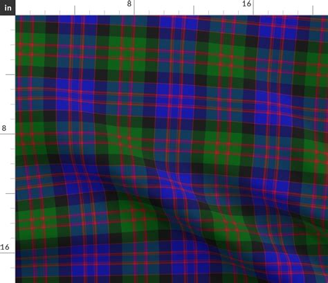 Macdonald 1819 Tartan 6 Modern Colors Fabric Spoonflower