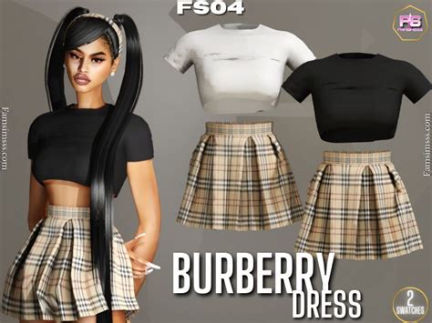•urban Cc Finds• Cutiepoegirl Famsimsssss Burberry Dress In