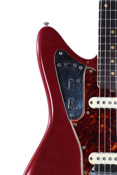 1964 Fender Jaguar Refin Metallic Burgundy Guitar Chimp