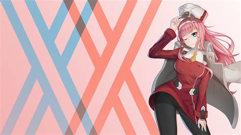 wallpaper darling in the franxx zero two darling in the franxx anime girls pink hair