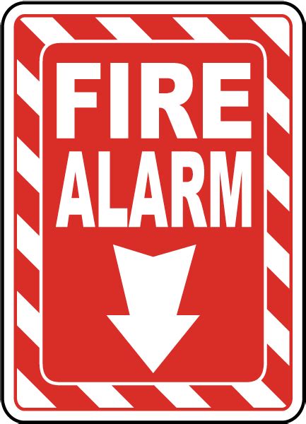 Fire Alarm Sign A5041 By
