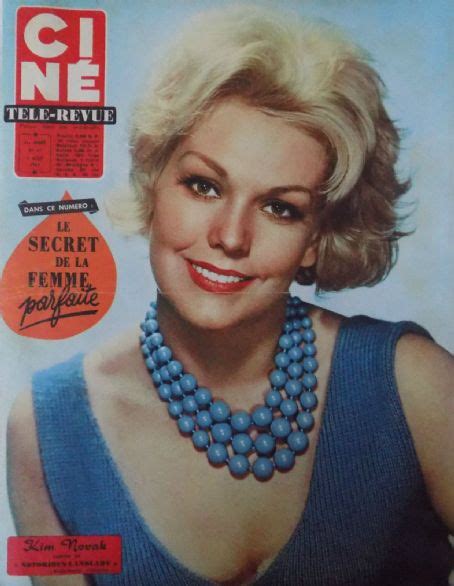 Kim Novak Cine Tele Revue Magazine 04 August 1961 Cover Photo France