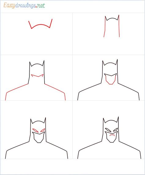 How To Draw Batman Step By Step Easy For Beginners