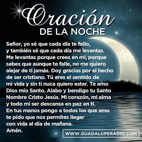 Frases Bonitas Para Facebook Oracion De La Noche