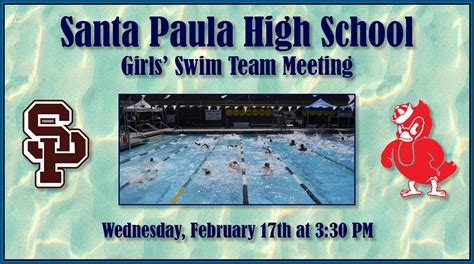 Sphs Net On Twitter Santa Paula High School Girls Swim Team Meeting