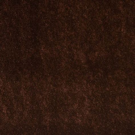 C861 Brown Solid Plain Upholstery Velvet Fabric By The Yard