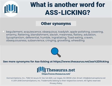 Ass Licking Synonyms