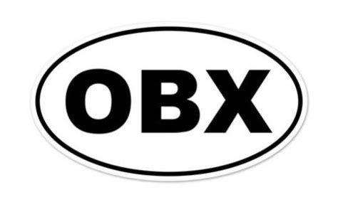 Outer Banks Obx Oval Car Bumper Sticker Decal 5 X 3 Ebay