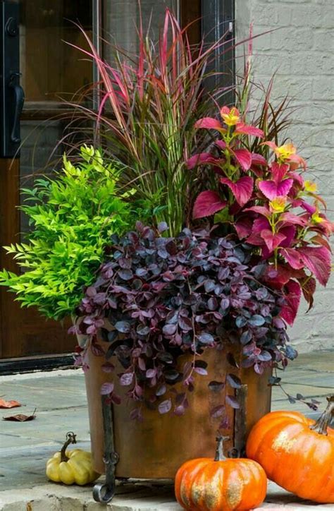 Fall Front Porch Decor Fall Container Gardens Container Gardening