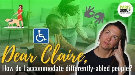 Dear Claire How Do I Accommodate Differently Abled People Paris