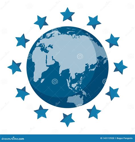 World Star Color Vector Logo Stock Vector Illustration Of Design