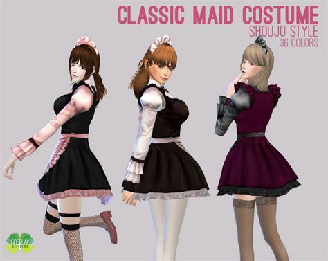 Maid Costume For The Sims 4 By Cosplay Simmer Sims 4 Images And