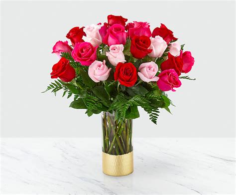 24 Pink Hot Pink And Red Roses Bouquet Giveaway Free Prizes Online