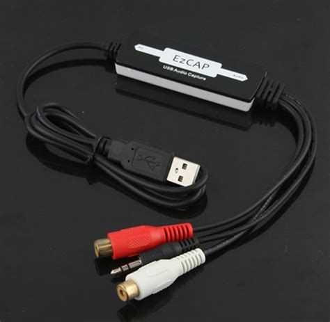 Rca Rl 35mm Audio Input To Pclaptop Usb Audio Capture Adapter