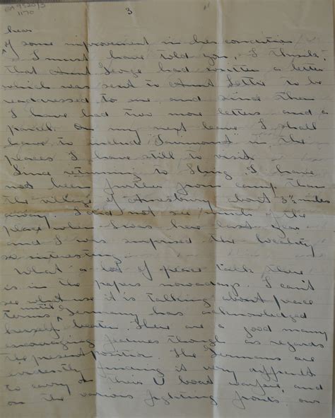 January 25th 1918 Letter From Bernard Sladden To His Uncle Julius