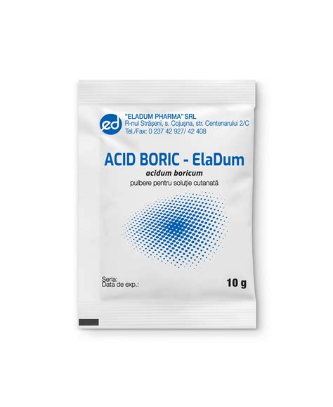 Acid Boric Eladum Pulbere Eladum Pharma