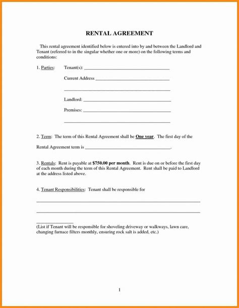 Find your simple tenancy agreement sample template, contract, form or document. Easy Free Rental Agreement Template | IPASPHOTO