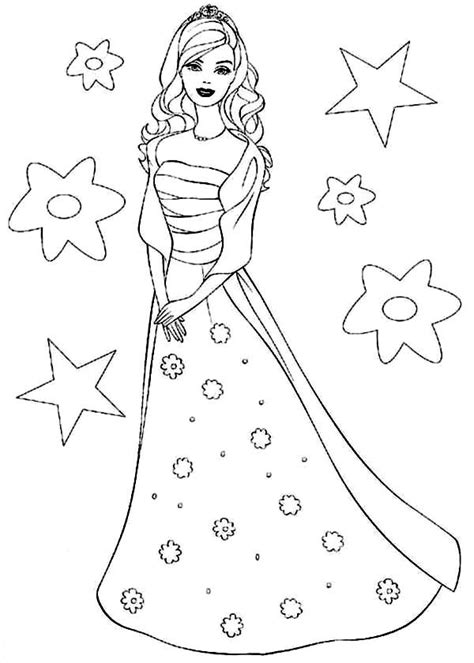 Summer coloring pages help kids enjoy the summer so much more. Barbie Doll the Princess Charm School Coloring Page ...