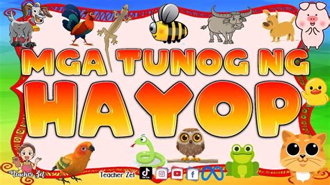 Mga Tunog Ng Hayop Edition 2 Teacherzel Youtube