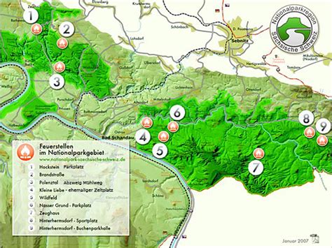 Er erstreckt sich auf einer fläche von 93. Feuerstellen - Nationalpark Sächsische Schweiz