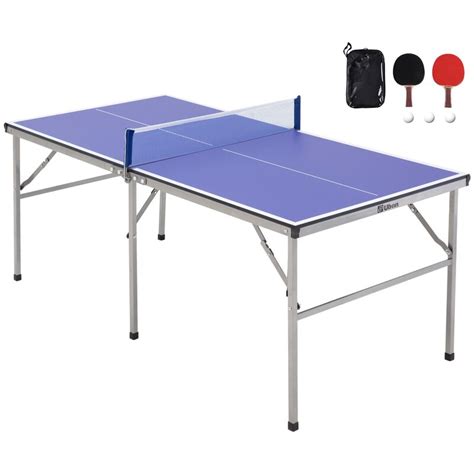 Ubon Foldable Small Size Ping Pong Table 60 X 30 Portable Table