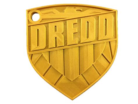 Judge Dredd Badge Scale Replica Prop D Printed Etsy