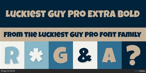 Similar Fonts To Luckiest Guy Pro Fontspring