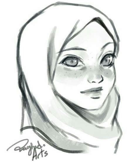 Hijab Drawing Hijab Drawing Girl Drawing Sketches Drawings