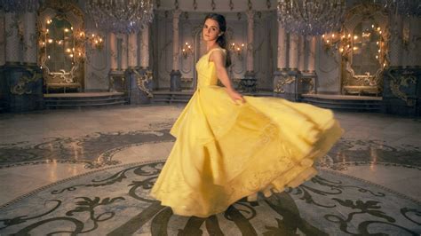 Emma Watson Beauty And The Beast Yellow Dress Wallpaper 11505 Baltana