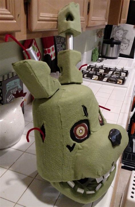 Springtrap Five Nights At Freddys Costume Mask Movable Etsy