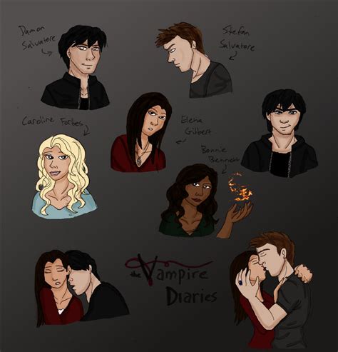 Vampire Diaries Sketches By Als123 On Deviantart