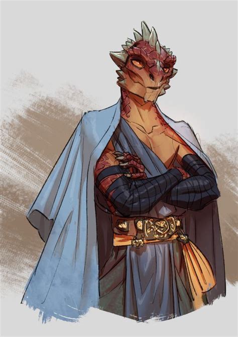 Dragonborn Dragon Born Fighter Or Monk In 2020 Concept Art