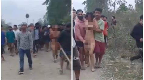 Shocking Video From Manipur Shows Kuki Women Paraded Naked While Men Allegedly Grope India