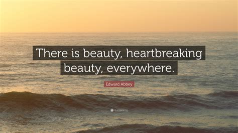 Edward Abbey Quote There Is Beauty Heartbreaking Beauty Everywhere