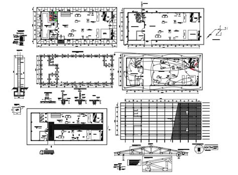 Industrial Plant Floor Plan Electrical Layout Plan Foundation And