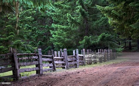 Rustic Wooden Fence High Res Stock Photo Getty Images