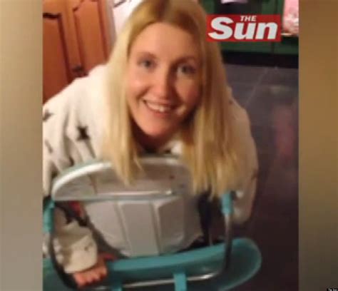 Serena Curtis Tipsy Mom Gets Stuck In Sons High Chair Rescued By