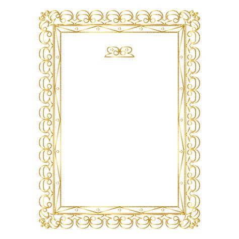 Gambar Golden Wedding Invitation Classic Border And Frame Design