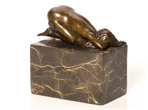 Statuette De Femme Nue Pose érotique Style Antique Bronze Ebay