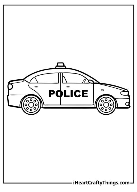 Printable Police Car Coloring Pages Updated 2023 Luv68